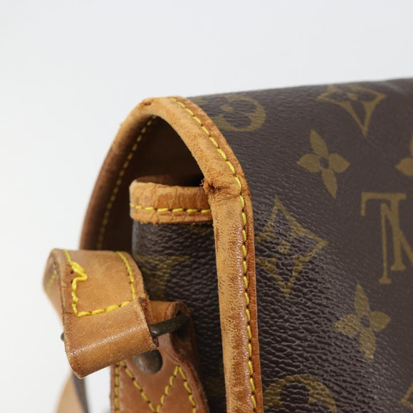 LOUIS VUITTON Monogram Gibeciere MM Shoulder Bag M42247 LV Auth bs35565