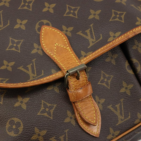 LOUIS VUITTON Monogram Gibeciere GM Shoulder Bag M42246 LV Auth bs35566