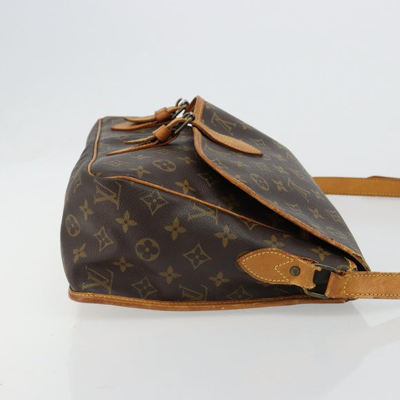 LOUIS VUITTON Monogram Gibeciere GM Shoulder Bag M42246 LV Auth bs35566