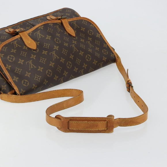 LOUIS VUITTON Monogram Gibeciere GM Shoulder Bag M42246 LV Auth bs35566