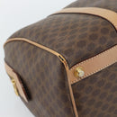 CELINE Macadam Canvas Hand Bag PVC Leather Brown Gold Auth bs35569A-15