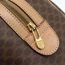 CELINE Macadam Canvas Hand Bag PVC Leather Brown Gold Auth bs35569A-17