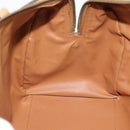 CELINE Macadam Canvas Hand Bag PVC Leather Brown Gold Auth bs35569A-19