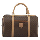 CELINE Macadam Canvas Hand Bag PVC Leather Brown Gold Auth bs35569A-13