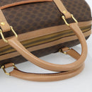 CELINE Macadam Canvas Hand Bag PVC Leather Brown Gold Auth bs35569A-7
