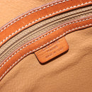CELINE Macadam Canvas Hand Bag PVC Leather Brown Gold Auth bs35570-17