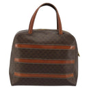 CELINE Macadam Canvas Hand Bag PVC Leather Brown Gold Auth bs35570-3