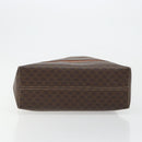 CELINE Macadam Canvas Hand Bag PVC Leather Brown Gold Auth bs35570-9