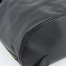 Salvatore Ferragamo Backpack Leather Black Gold Auth bs35571-16