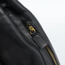 Salvatore Ferragamo Backpack Leather Black Gold Auth bs35571-10