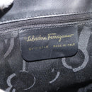 Salvatore Ferragamo Backpack Leather Black Gold Auth bs35571-12
