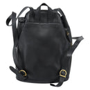 Salvatore Ferragamo Backpack Leather Black Gold Auth bs35571-2