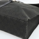 GUCCI GG Canvas Jackie Shoulder Bag Black Silver 001 3355 Auth bs35573-9