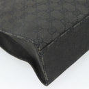GUCCI GG Canvas Jackie Shoulder Bag Black Silver 001 3355 Auth bs35573-16
