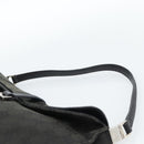 GUCCI GG Canvas Jackie Shoulder Bag Black Silver 001 3355 Auth bs35573-8
