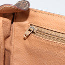 CELINE Macadam Canvas Shoulder Bag PVC Leather Brown Gold Auth bs35574-20