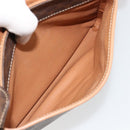 CELINE Macadam Canvas Shoulder Bag PVC Leather Brown Gold Auth bs35574-22