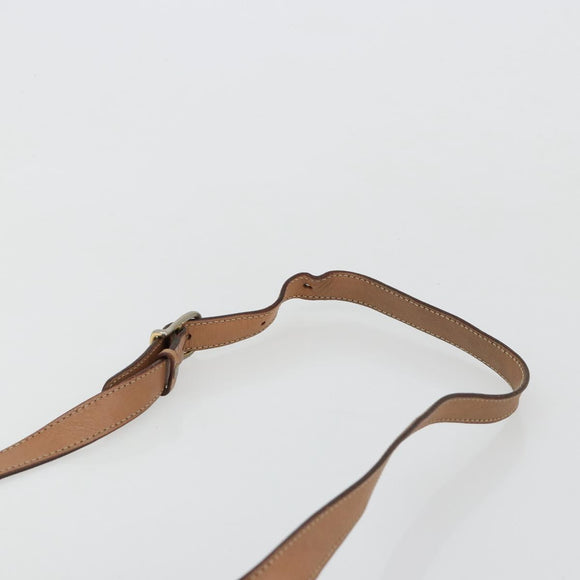 CELINE Macadam Canvas Shoulder Bag PVC Leather Brown Gold Auth bs35574