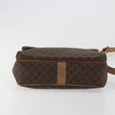 CELINE Macadam Canvas Shoulder Bag PVC Leather Brown Gold Auth bs35574-9