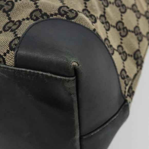 GUCCI GG Canvas Tote Bag Black 002 1121 Auth bs35575