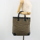 GUCCI GG Canvas Tote Bag Black 002 1121 Auth bs35575-21
