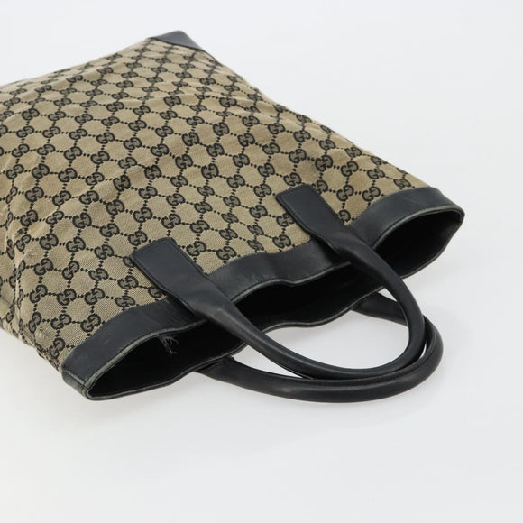 GUCCI GG Canvas Tote Bag Black 002 1121 Auth bs35575