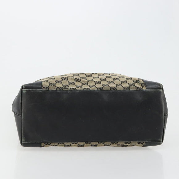 GUCCI GG Canvas Tote Bag Black 002 1121 Auth bs35575