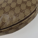GUCCI GG Crystal Shoulder Bag Coated Canvas Beige Gold 181493 Auth bs35576-17