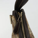 GUCCI GG Crystal Shoulder Bag Coated Canvas Beige Gold 181493 Auth bs35576-19