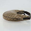 GUCCI GG Crystal Shoulder Bag Coated Canvas Beige Gold 181493 Auth bs35576-3