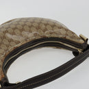 GUCCI GG Crystal Shoulder Bag Coated Canvas Beige Gold 181493 Auth bs35576-6