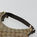 GUCCI GG Crystal Shoulder Bag Coated Canvas Beige Gold 181493 Auth bs35576-14