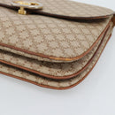 CELINE Macadam Canvas Shoulder Bag PVC Beige Gold Auth bs35577-15