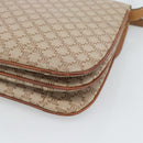 CELINE Macadam Canvas Shoulder Bag PVC Beige Gold Auth bs35577-17