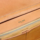 CELINE Macadam Canvas Shoulder Bag PVC Beige Gold Auth bs35577-19