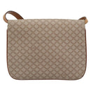 CELINE Macadam Canvas Shoulder Bag PVC Beige Gold Auth bs35577-2