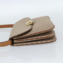 CELINE Macadam Canvas Shoulder Bag PVC Beige Gold Auth bs35577-3