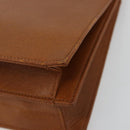 SAINT LAURENT Tote Bag Leather Brown Auth bs35578-15