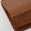 SAINT LAURENT Tote Bag Leather Brown Auth bs35578-8