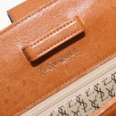 SAINT LAURENT Tote Bag Leather Brown Auth bs35578-11