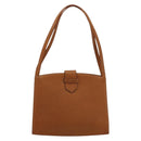 SAINT LAURENT Tote Bag Leather Brown Auth bs35578-13