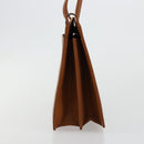 SAINT LAURENT Tote Bag Leather Brown Auth bs35578-4