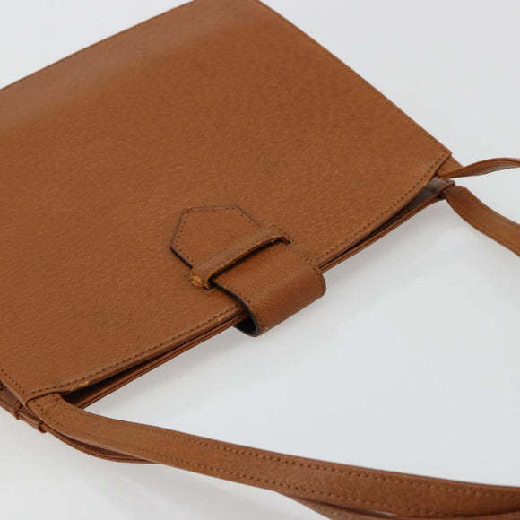 SAINT LAURENT Tote Bag Leather Brown Auth bs35578