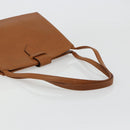 SAINT LAURENT Tote Bag Leather Brown Auth bs35578-7