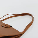 SAINT LAURENT Tote Bag Leather Brown Auth bs35578-14
