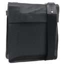 Salvatore Ferragamo Shoulder Bag Leather Black Silver Auth bs35581-1