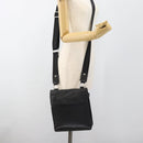 Salvatore Ferragamo Shoulder Bag Leather Black Silver Auth bs35581-25