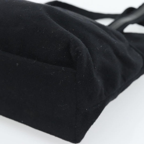 GUCCI Hand Bag Cotton Black Silver 002 8079 Auth bs35582