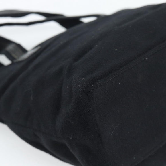 GUCCI Hand Bag Cotton Black Silver 002 8079 Auth bs35582