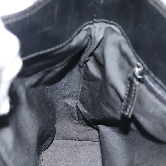 GUCCI Hand Bag Cotton Black Silver 002 8079 Auth bs35582